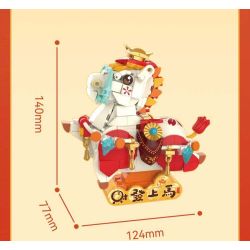 JAKI BK003 Wealthy Colt Xếp hình lắp ráp ghép mô hình chú ngựa con giàu có