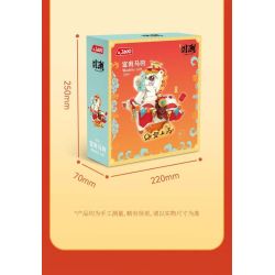 JAKI BK003 Wealthy Colt Xếp hình lắp ráp ghép mô hình chú ngựa con giàu có