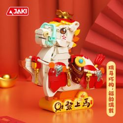 JAKI BK003 Wealthy Colt Xếp hình lắp ráp ghép mô hình chú ngựa con giàu có