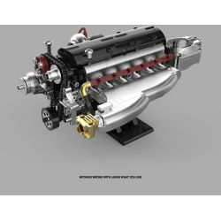 Pibo PB8814 Xếp hình lắp ráp ghép mô hình SOKUN: Động cơ 2JZ-GTE