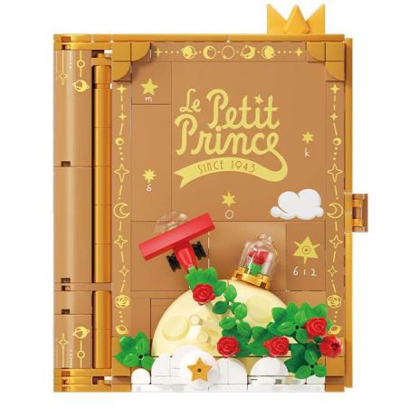 Wekki 518302 Xếp hình lắp ráp ghép mô hình Hoàng tử bé: Hẹn hò lúc hoàng hôn Sách