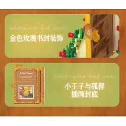 Wekki 518302 Xếp hình lắp ráp ghép mô hình Hoàng tử bé: Hẹn hò lúc hoàng hôn Sách