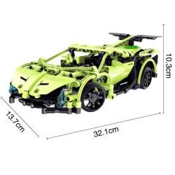 DOUBLEE CADA C51007 51007 non  XE THỂ THAO bộ đồ chơi xếp lắp ráp ghép mô hình  SWORD SPORTCAR Kỹ Thuật Công Nghệ Cao Mô Hình Phương Tiện 453 khối