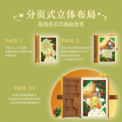 Wekki 518302 Xếp hình lắp ráp ghép mô hình Hoàng tử bé: Hẹn hò lúc hoàng hôn Sách