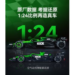 CaDA DoubleE C55082 Xếp hình lắp ráp ghép mô hình Đội Sauber F1 KICK Đội F1 Sauber C45