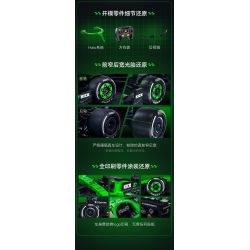 CaDA DoubleE C55082 Xếp hình lắp ráp ghép mô hình Đội Sauber F1 KICK Đội F1 Sauber C45