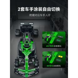 CaDA DoubleE C55082 Xếp hình lắp ráp ghép mô hình Đội Sauber F1 KICK Đội F1 Sauber C45