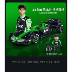 CaDA DoubleE C55082 Xếp hình lắp ráp ghép mô hình Đội Sauber F1 KICK Đội F1 Sauber C45