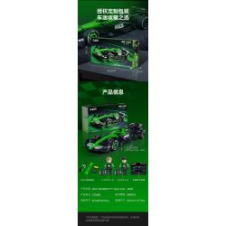 CaDA DoubleE C55082 Xếp hình lắp ráp ghép mô hình Đội Sauber F1 KICK Đội F1 Sauber C45