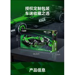 CaDA DoubleE C55082 Xếp hình lắp ráp ghép mô hình Đội Sauber F1 KICK Đội F1 Sauber C45