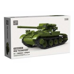 ThirdParty 300024 M56 Scorpion Xếp hình lắp ráp ghép mô hình Pháo tự hành M56 Scorpion