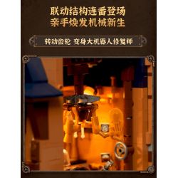 Lumibricks FunWhole 11015 Xếp hình lắp ráp ghép mô hình Thế giới Steampunk: Cửa hàng sửa chữa máy móc