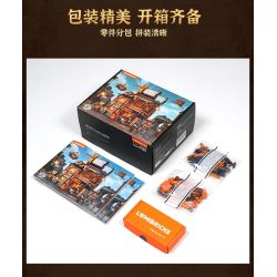 Lumibricks FunWhole 11015 Xếp hình lắp ráp ghép mô hình Thế giới Steampunk: Cửa hàng sửa chữa máy móc