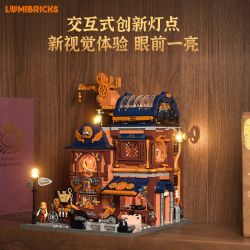 Lumibricks FunWhole 11015 Xếp hình lắp ráp ghép mô hình Thế giới Steampunk: Cửa hàng sửa chữa máy móc