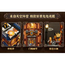 Lumibricks FunWhole 11015 Xếp hình lắp ráp ghép mô hình Thế giới Steampunk: Cửa hàng sửa chữa máy móc