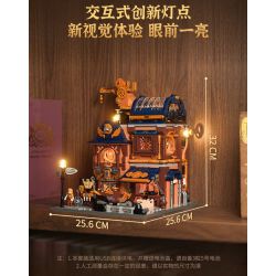 Lumibricks FunWhole 11015 Xếp hình lắp ráp ghép mô hình Thế giới Steampunk: Cửa hàng sửa chữa máy móc