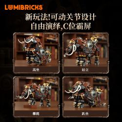 Lumibricks FunWhole 11014 Xếp hình lắp ráp ghép mô hình Thế giới Steampunk: Con voi cơ khí