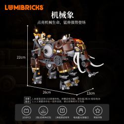 Lumibricks FunWhole 11014 Xếp hình lắp ráp ghép mô hình Thế giới Steampunk: Con voi cơ khí