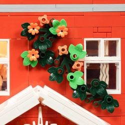 Lumibricks FunWhole 15009 Redbrick Row House Xếp hình lắp ráp ghép mô hình Cuộc sống thị trấn nhỏ: biệt thự gạch đỏ