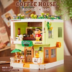 Beledi 21204 Coffee House Xếp hình lắp ráp ghép mô hình Crayon Shin-chan: Quán cà phê truyền cảm hứng