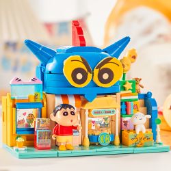 BALODY 21273 Xếp hình lắp ráp ghép mô hình Crayon Shin-chan: Ngôi nhà truyện tranh siêu nhân năng động
