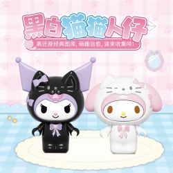 TOP TOY TC3103 Xếp hình lắp ráp ghép mô hình Thời gian rảnh rỗi của Sanrio Meow Meow Meow House BOX Coolomi, Melody