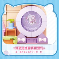 TOP TOY TC3103 Xếp hình lắp ráp ghép mô hình Thời gian rảnh rỗi của Sanrio Meow Meow Meow House BOX Coolomi, Melody