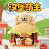 TOP TOY TC3601 Burger Shop Xếp hình lắp ráp ghép mô hình Line Puppy sắp khai trương: nhà hàng thức ăn nhanh burger