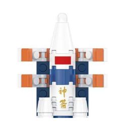 TOP TOY TC3024 Xếp hình lắp ráp ghép mô hình nam châm tủ lạnh tên lửa