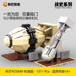 Comang 25649 Fat Man Xếp hình lắp ráp ghép mô hình Bom nguyên tử Fat Man