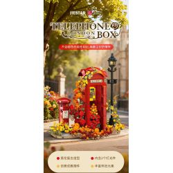 JIESTAR JJ9207 Telephone London Box Xếp hình lắp ráp ghép mô hình bốt điện thoại cổ điển
