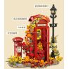 JIESTAR JJ9207 Telephone London Box Xếp hình lắp ráp ghép mô hình bốt điện thoại cổ điển