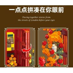 JIESTAR JJ9207 Telephone London Box Xếp hình lắp ráp ghép mô hình bốt điện thoại cổ điển