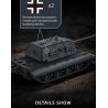 12GO 97020 E-100 Heavy Tank Xếp hình lắp ráp ghép mô hình Xe tăng hạng nặng E-100 phiên bản tháp pháo Maus 1:28