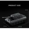 12GO 97020 E-100 Heavy Tank Xếp hình lắp ráp ghép mô hình Xe tăng hạng nặng E-100 phiên bản tháp pháo Maus 1:28