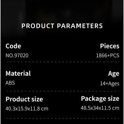 12GO 97020 E-100 Heavy Tank Xếp hình lắp ráp ghép mô hình Xe tăng hạng nặng E-100 phiên bản tháp pháo Maus 1:28