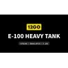 12GO 97020 E-100 Heavy Tank Xếp hình lắp ráp ghép mô hình Xe tăng hạng nặng E-100 phiên bản tháp pháo Maus 1:28