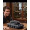 12GO 97020 E-100 Heavy Tank Xếp hình lắp ráp ghép mô hình Xe tăng hạng nặng E-100 phiên bản tháp pháo Maus 1:28
