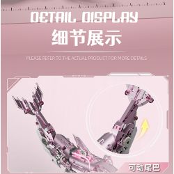 Beautiful and 13098 Beautiful and 13099 Xếp hình lắp ráp ghép mô hình Cá heo cơ khí