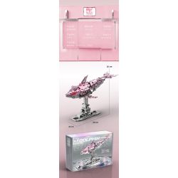 Beautiful and 13098 Beautiful and 13099 Xếp hình lắp ráp ghép mô hình Cá heo cơ khí