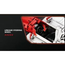 Reobrix 11039 Xếp hình lắp ráp ghép mô hình Đua xe công thức MP4 1:8