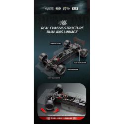 Reobrix 11039 Xếp hình lắp ráp ghép mô hình Đua xe công thức MP4 1:8