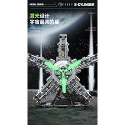 GOQI YC489 S-Cylinder Radial Engine Xếp hình lắp ráp ghép mô hình Bầu trời đầy sao: Động cơ sao hành tinh