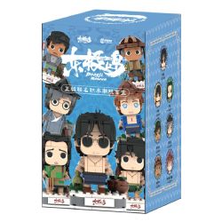 Yingji brick house A001 Xếp hình lắp ráp ghép mô hình Cậu bé đầu gạch đảo Dongji