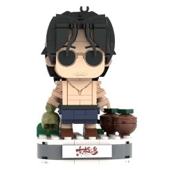 Yingji brick house A001 Xếp hình lắp ráp ghép mô hình Cậu bé đầu gạch đảo Dongji