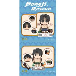 Yingji brick house A001 Xếp hình lắp ráp ghép mô hình Cậu bé đầu gạch đảo Dongji