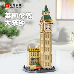 WANGE LIGAO Dr.Luck 5216-2 Big Ben London, England Xếp hình lắp ráp ghép mô hình Big Ben, Luân Đôn, Vương quốc Anh