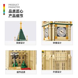 WANGE LIGAO Dr.Luck 5216-2 Big Ben London, England Xếp hình lắp ráp ghép mô hình Big Ben, Luân Đôn, Vương quốc Anh