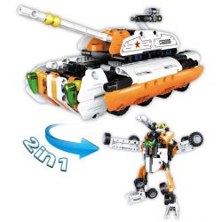 DOUBLEE CADA C52008 52008 non  XE TĂNG BÁNH HƠI BIẾN HÌNH bộ đồ chơi xếp lắp ráp ghép mô hình  WHEELED TANK Kỹ Thuật Công Nghệ Cao Mô Hình Phương Tiện 294 khối