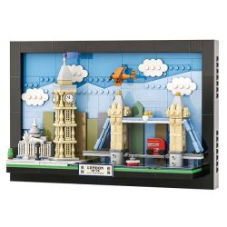 WANGE LIGAO Dr.Luck 4926 City Postcard Xếp hình lắp ráp ghép mô hình Bưu thiếp thành phố: Luân Đôn